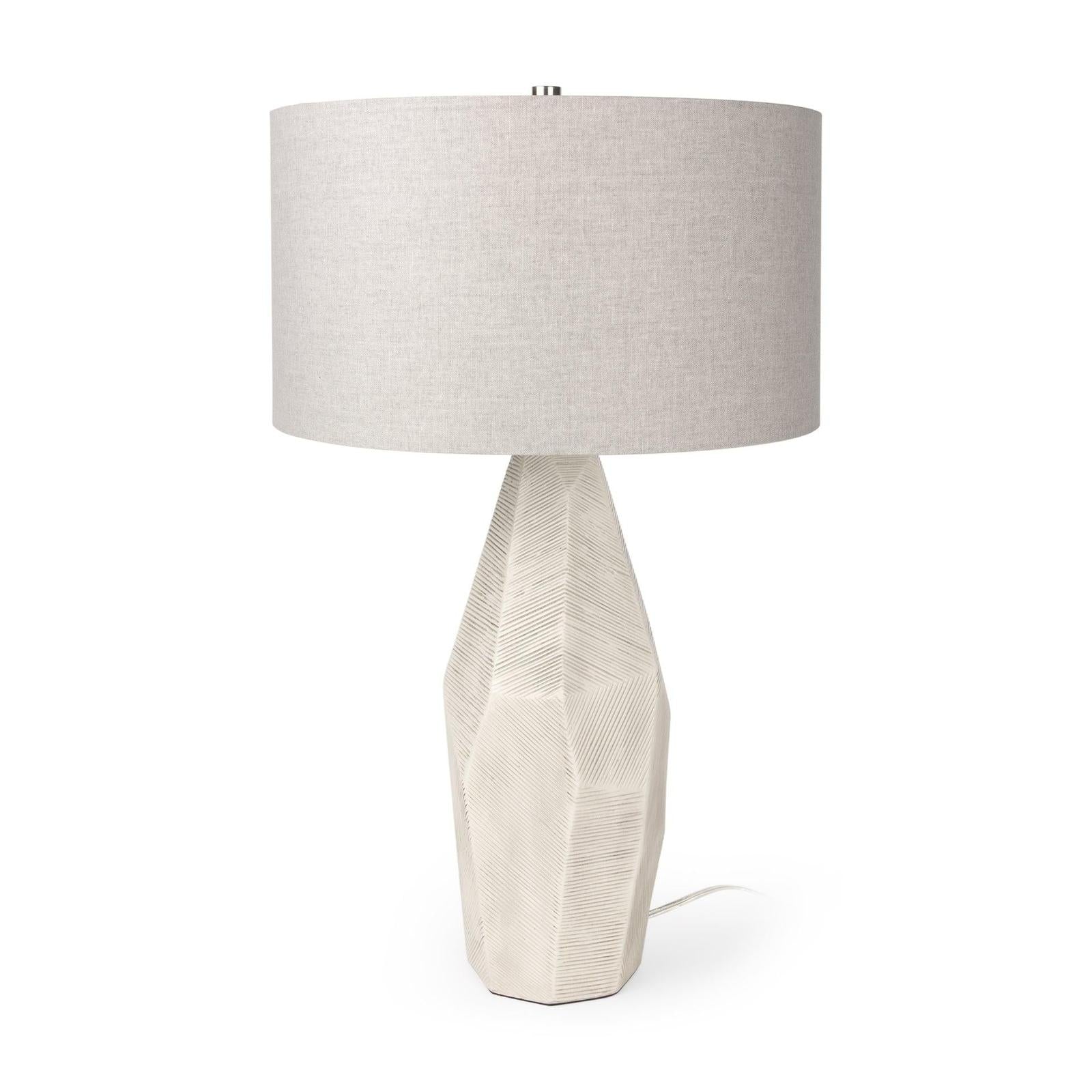 Mercana Piven Wash Textured Ceramic Table Lamp