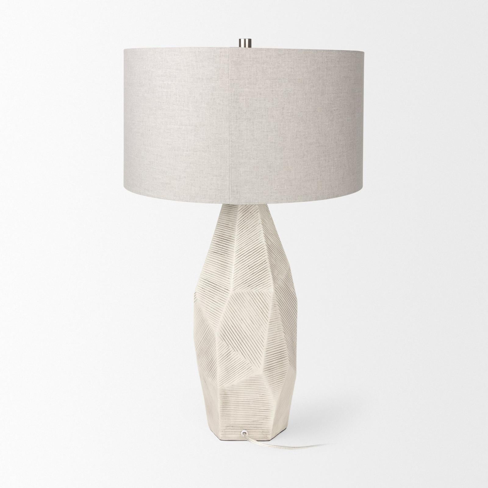 Mercana Piven Wash Textured Ceramic Table Lamp