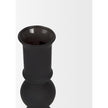 Mercana Haute Matte Black Blown Glass Candlestick