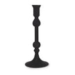 Mercana Haute Matte Black Blown Glass Candlestick