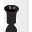 Mercana Haute Matte Black Blown Glass Candlestick