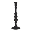 Mercana Haute Matte Black Blown Glass Candlestick