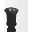 Mercana Haute Matte Black Blown Glass Candlestick