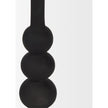Mercana Haute Matte Black Blown Glass Candlestick