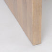 Mercana Athens Light Brown Wood and White Marble Coffee Table Clearance