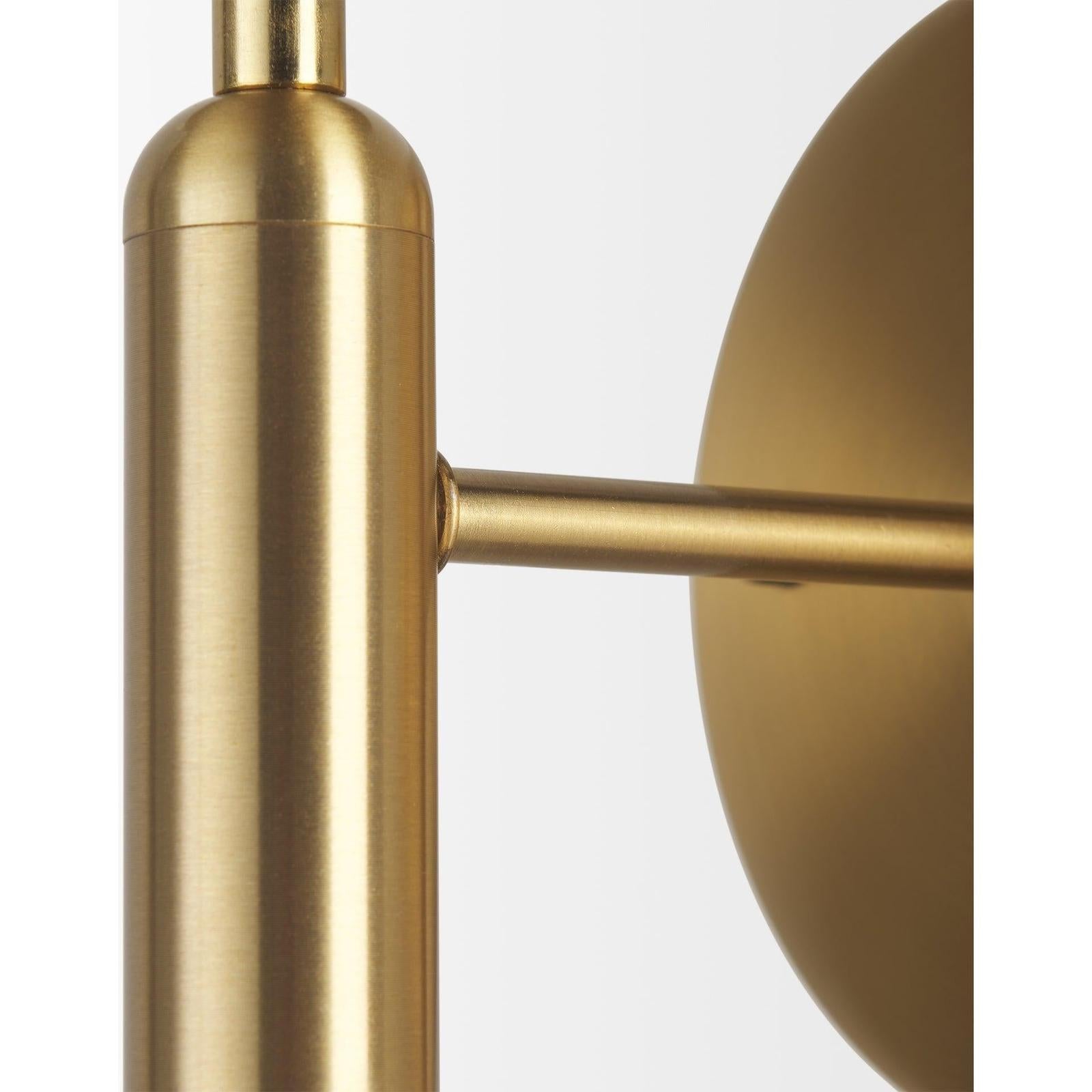 Mercana Britton Gold Metal w/ Clear Glass Globe 1-Light Wall Sconce Clearance