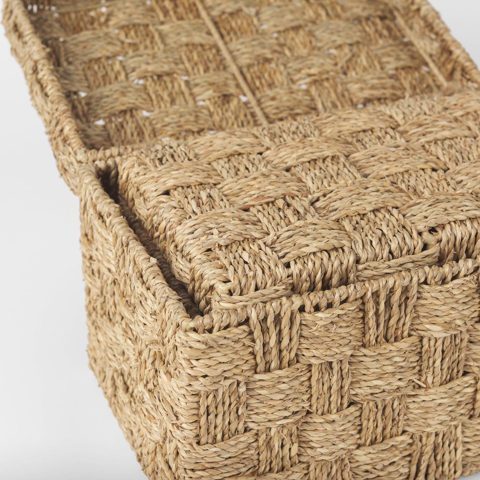 Mercana Hanalei Seagrass Boxes with Lids- Set of 2