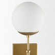 Mercana Edie Metal w/ Frosted Glass Globes 2-Light Wall Sconce Clearance