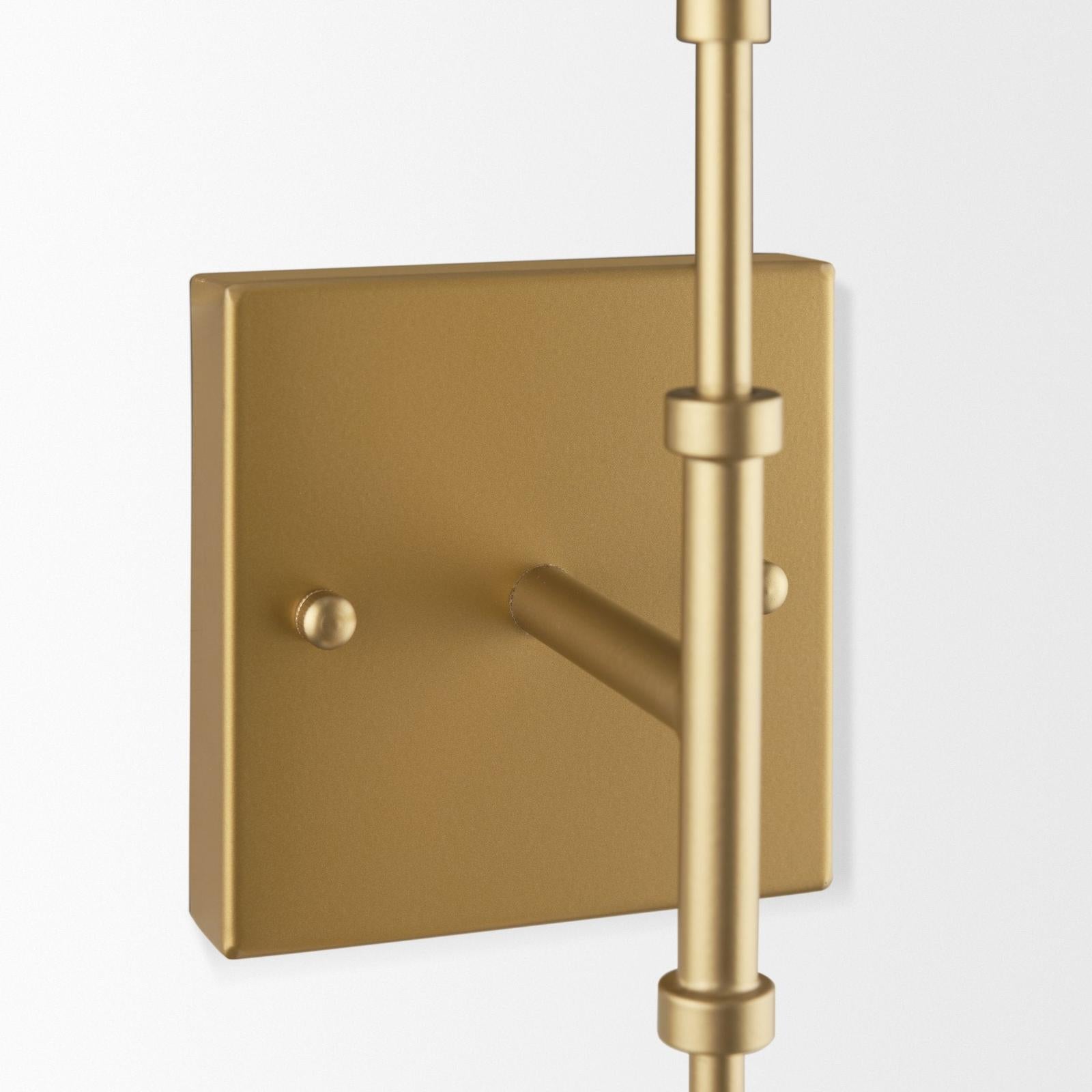 Mercana Edie Metal w/ Frosted Glass Globes 2-Light Wall Sconce Clearance