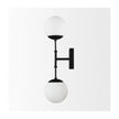 Mercana Edie Metal w/ Frosted Glass Globes 2-Light Wall Sconce Clearance