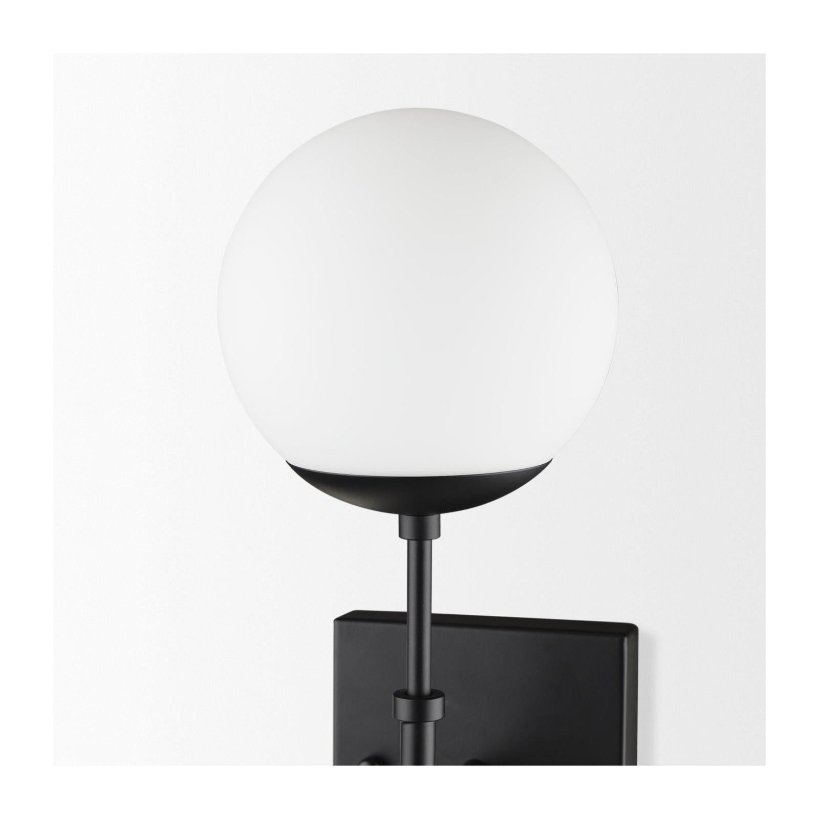 Mercana Edie Metal w/ Frosted Glass Globes 2-Light Wall Sconce Clearance