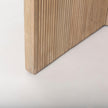 Mercana Enzo Fluted Wood Base Foyer Accent Table
