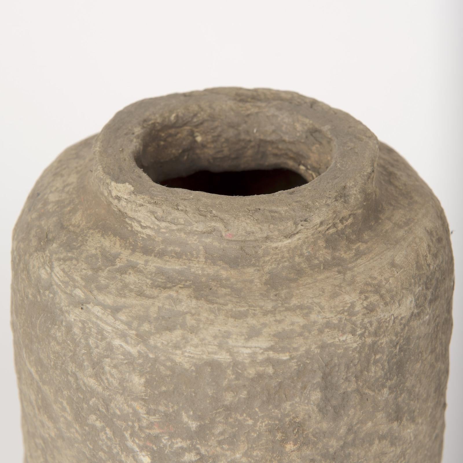 Mercana Bala Gray Paper Mache Vase