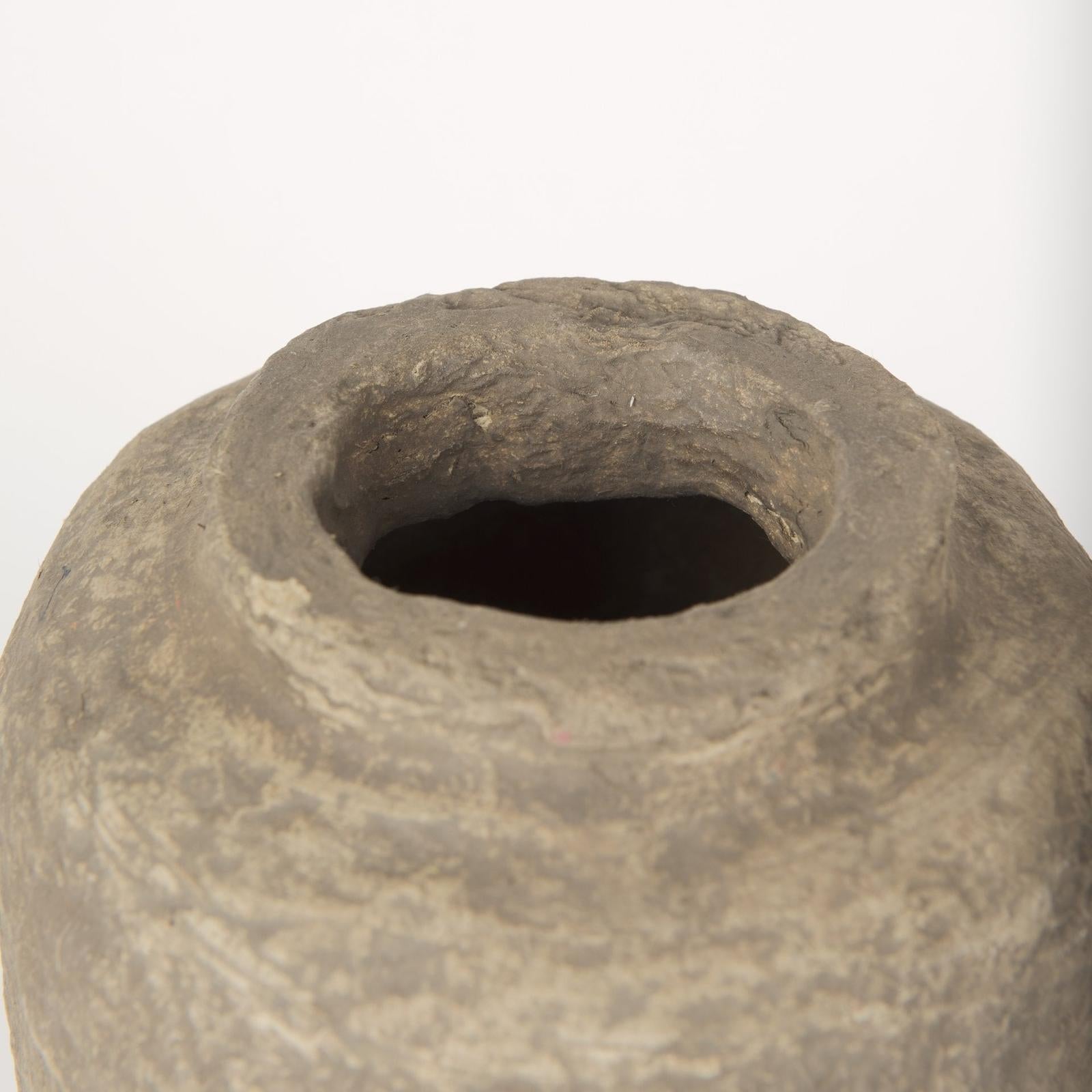 Mercana Bala Gray Paper Mache Vase