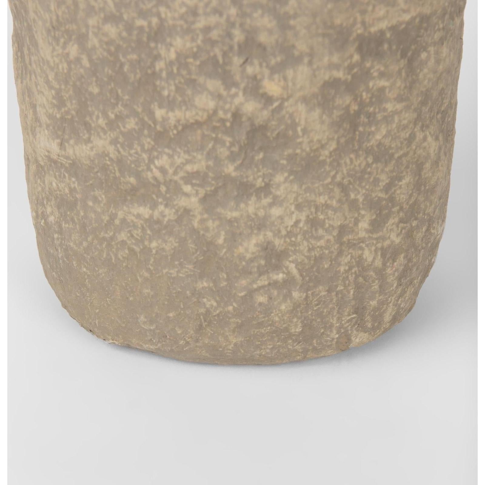 Mercana Bala Gray Paper Mache Vase