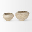 Mercana Sonu Paper Mache Half-Pot Bowls- Set of 2