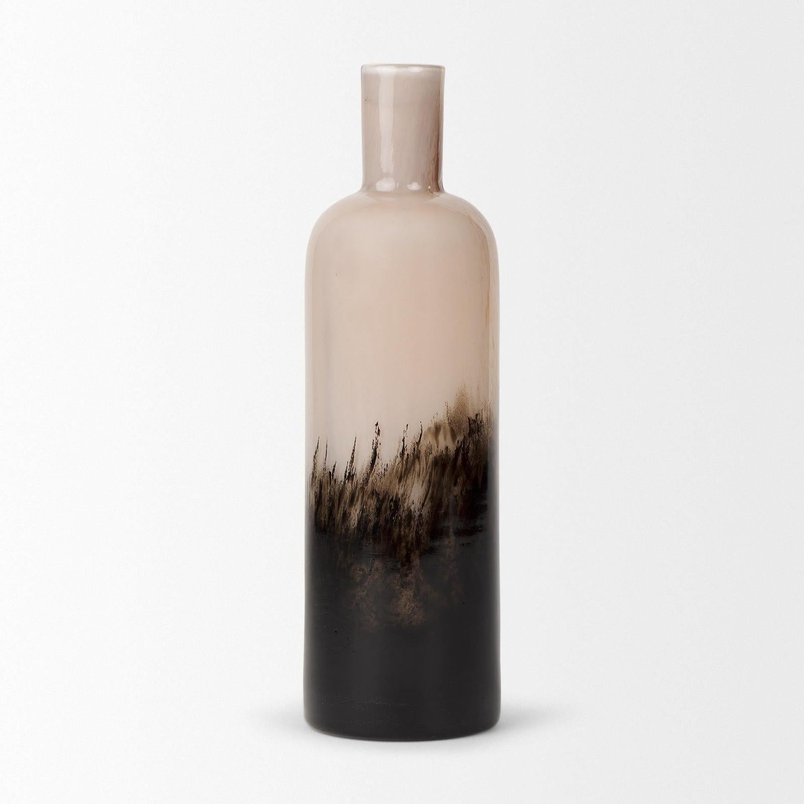 Mercana Marans Amber Multi-Color Glass Vase