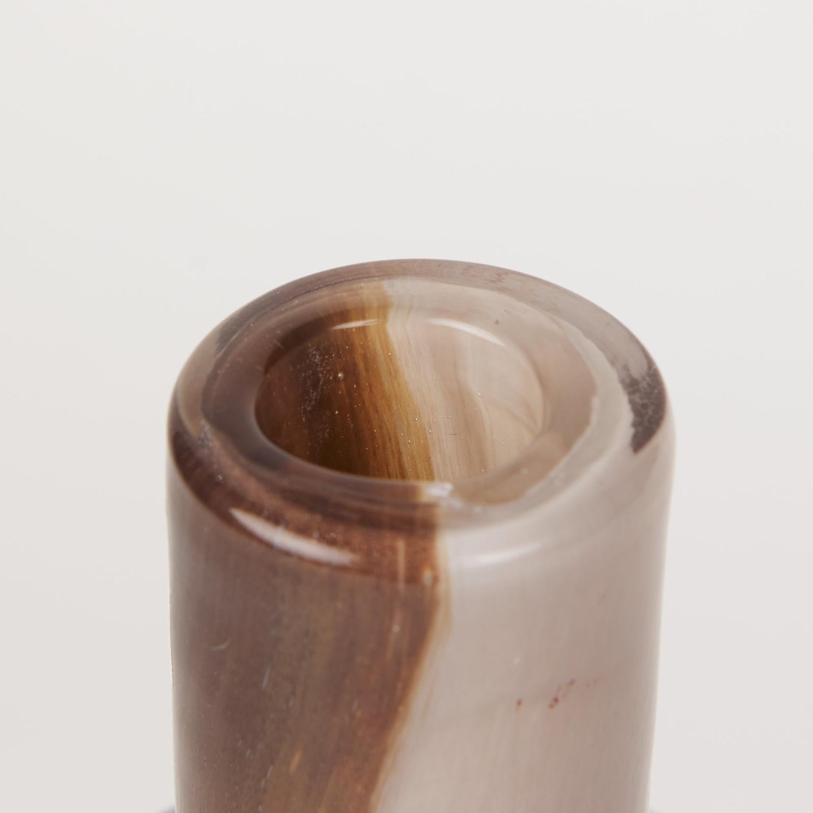 Mercana Marans Amber Multi-Color Glass Vase