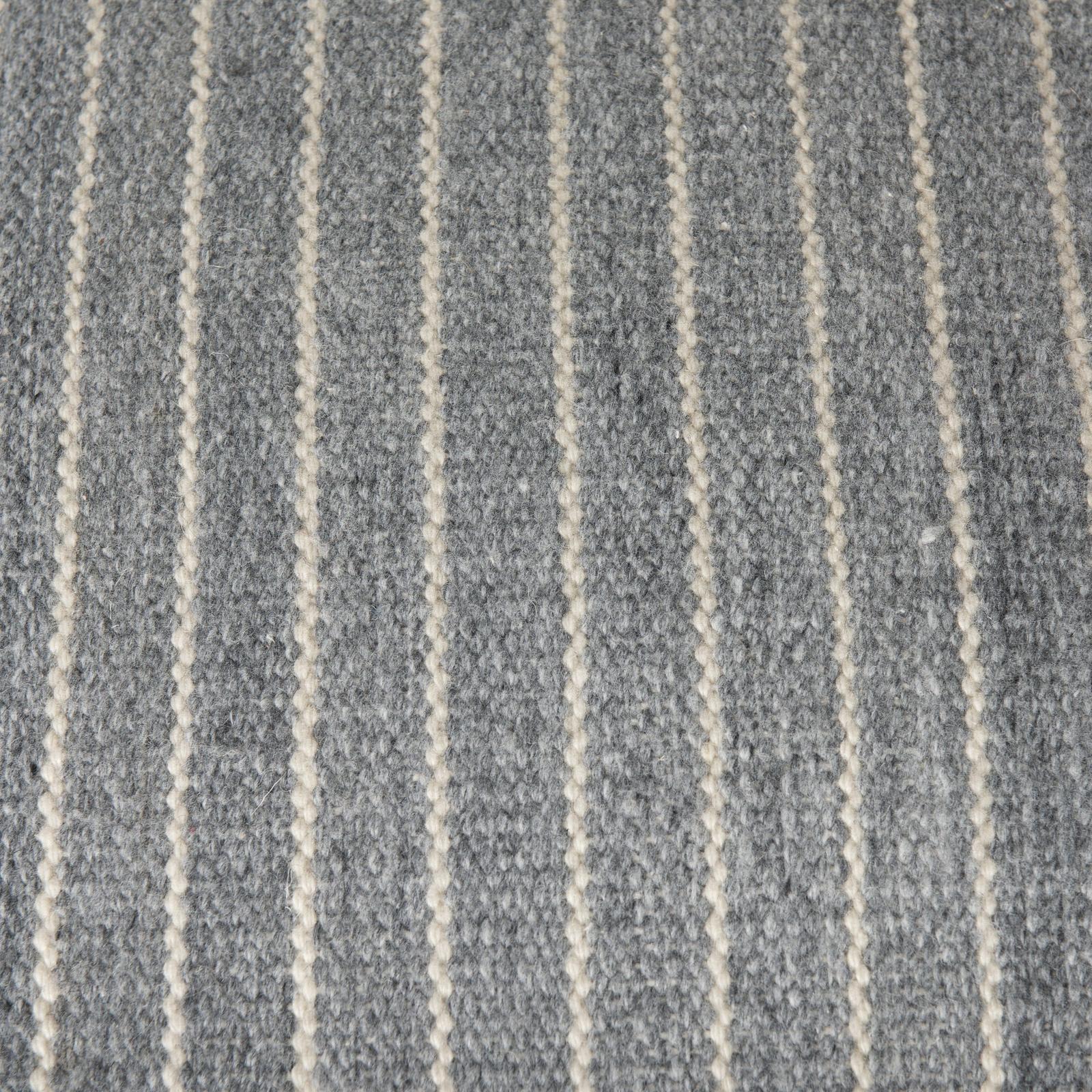 Mercana Kensie Large Blue Striped Pouf
