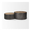 Mercana Eclipse Wood Top Nested Coffee Table