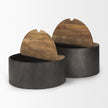 Mercana Eclipse Wood Top Nested Coffee Table