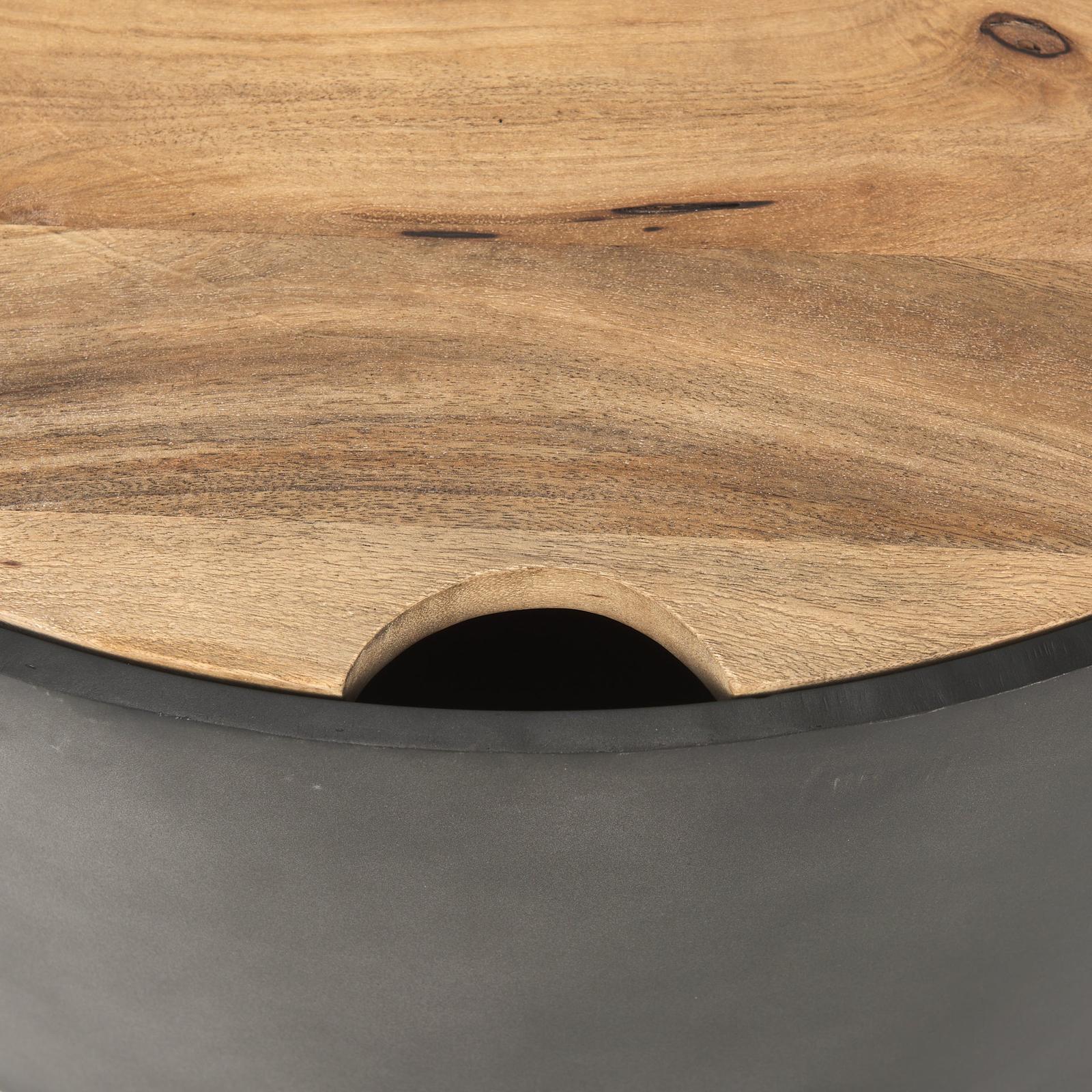 Mercana Eclipse Wood Top Nested Coffee Table