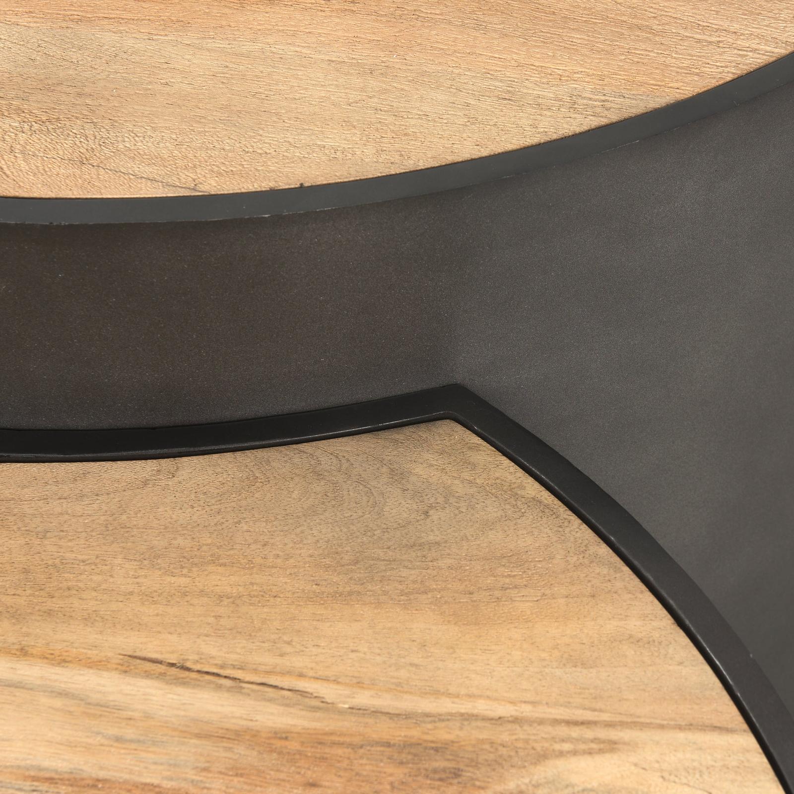 Mercana Eclipse Wood Top Nested Coffee Table