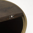 Mercana Eclipse Drum Base w/ Brown Wood Top End/Side Table
