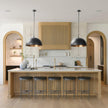 Mercana Karina Round Hammered Metal Dome Pendant Light