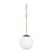Mercana Edie Frosted Glass Globe 1-Light Pendant Clearance