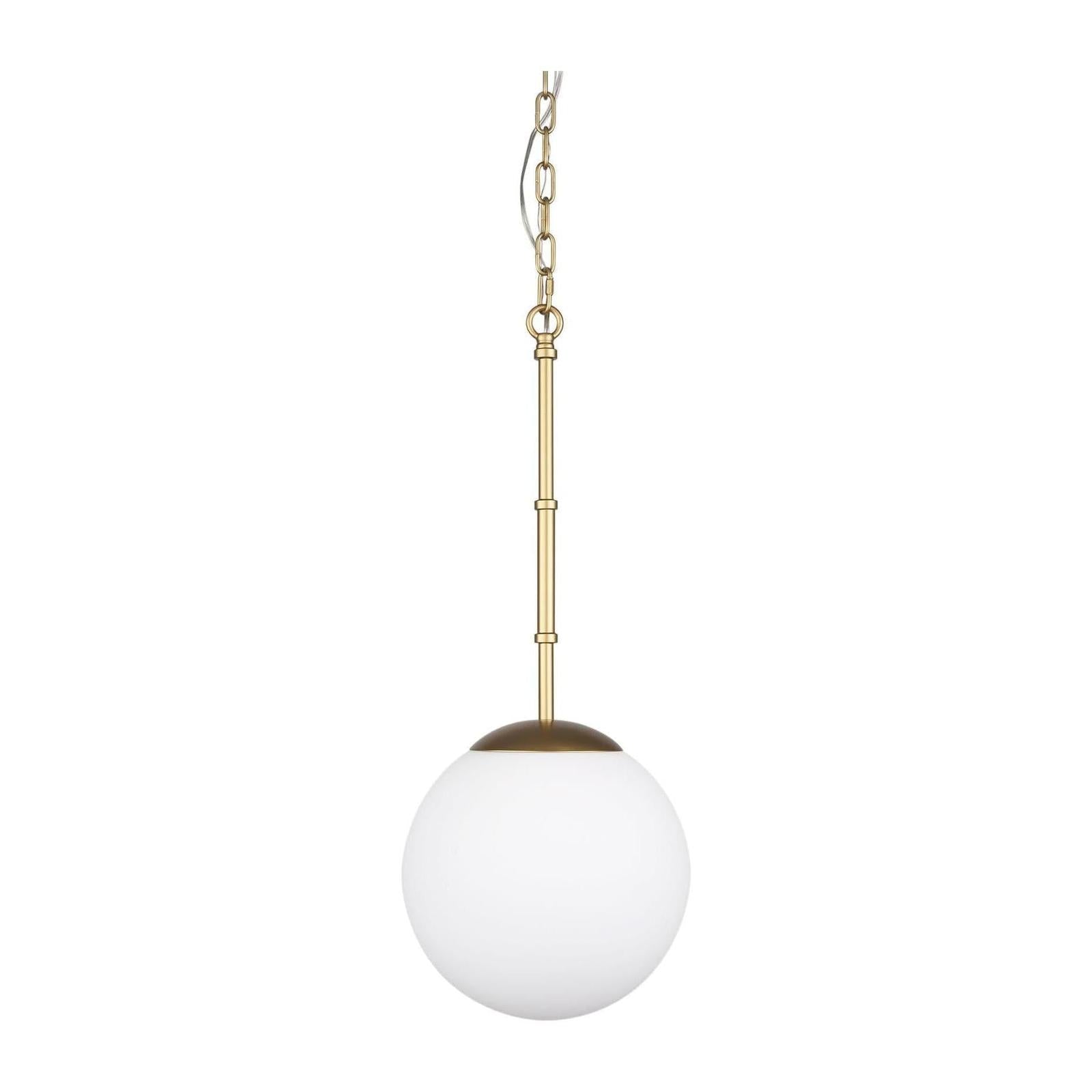 Mercana Edie Frosted Glass Globe 1-Light Pendant Clearance