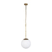 Mercana Edie Frosted Glass Globe 1-Light Pendant Clearance