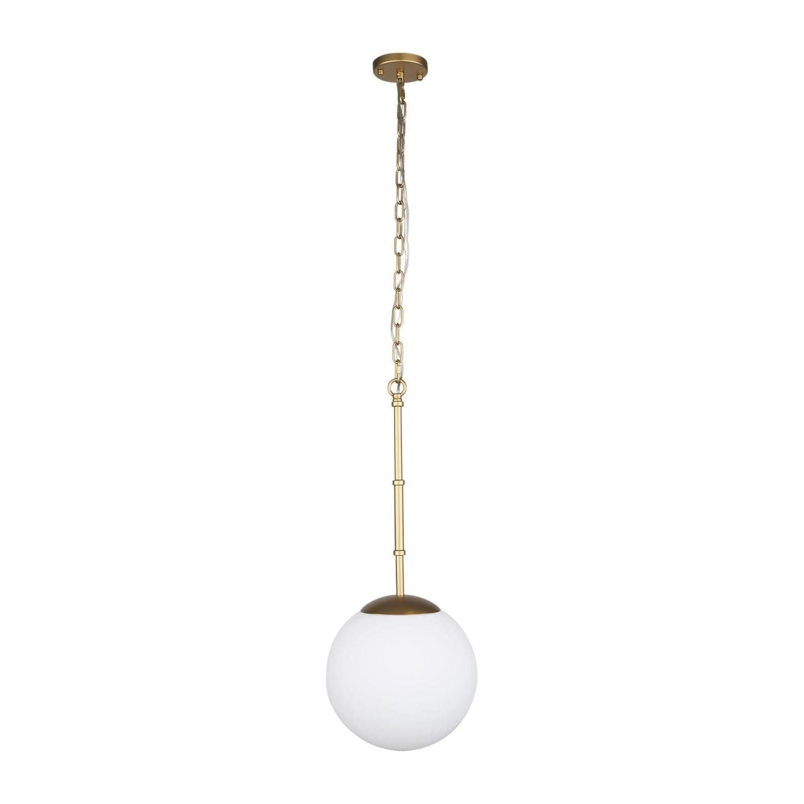 Mercana Edie Frosted Glass Globe 1-Light Pendant Clearance