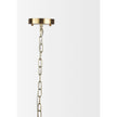 Mercana Britton Gold Metal w/ Clear Glass Globe 1-Light Pendant Light
