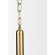 Mercana Britton Gold Metal w/ Clear Glass Globe 1-Light Pendant Light