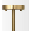 Mercana Cybill Brushed Brass w/ White Metal Shades 2-Light Chandelier