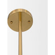 Mercana Cybill Brushed Brass w/ White Metal Shades 2-Light Chandelier
