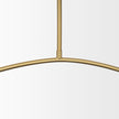 Mercana Cybill Brushed Brass w/ White Metal Shades 2-Light Chandelier