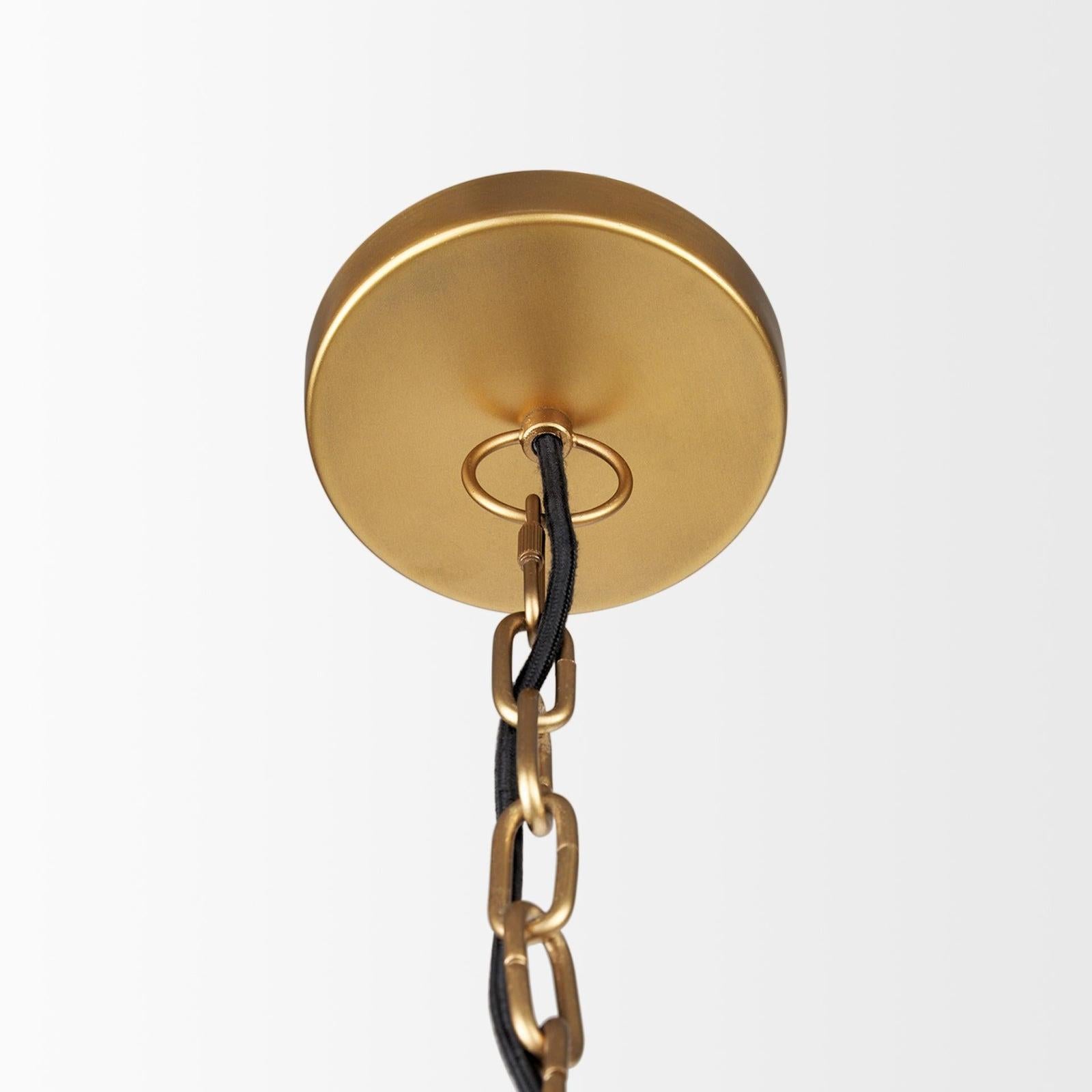 Mercana Karina Round Hammered Metal Dome Pendant Light
