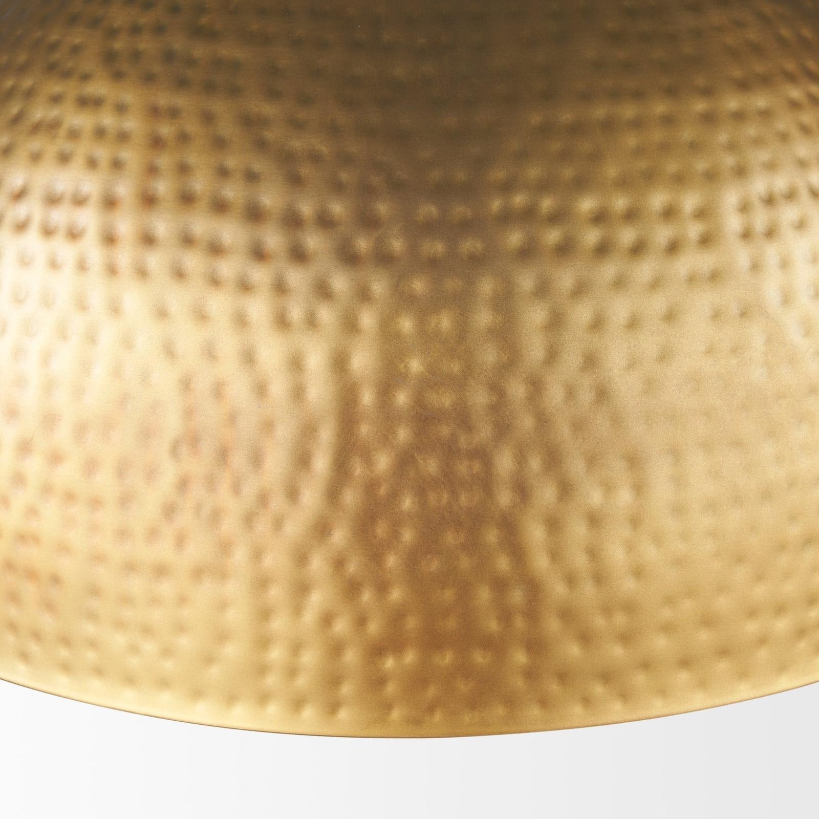 Mercana Karina Round Hammered Metal Dome Pendant Light