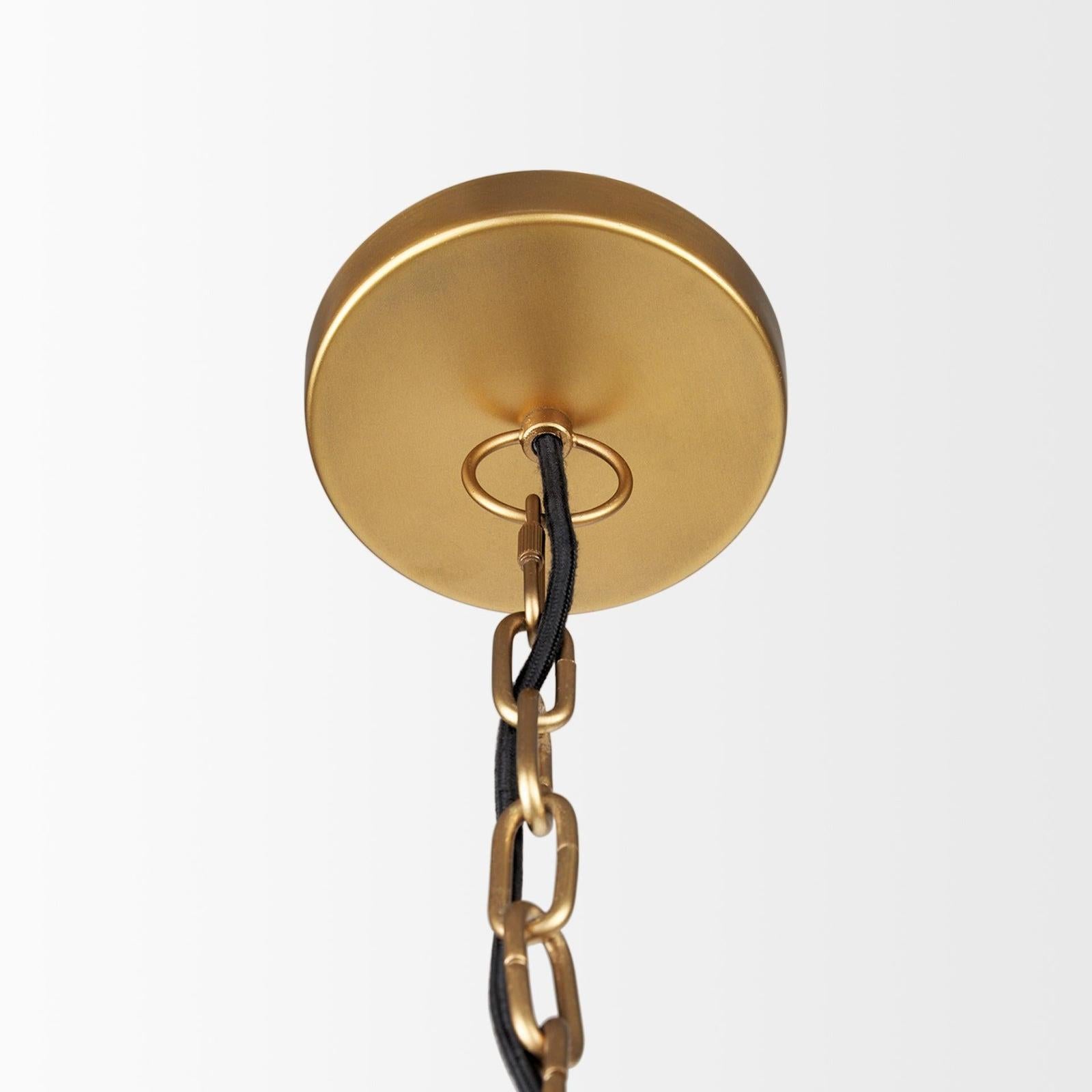 Mercana Karina Round Hammered Metal Dome Pendant Light