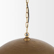 Mercana Karina Round Hammered Metal Dome Pendant Light