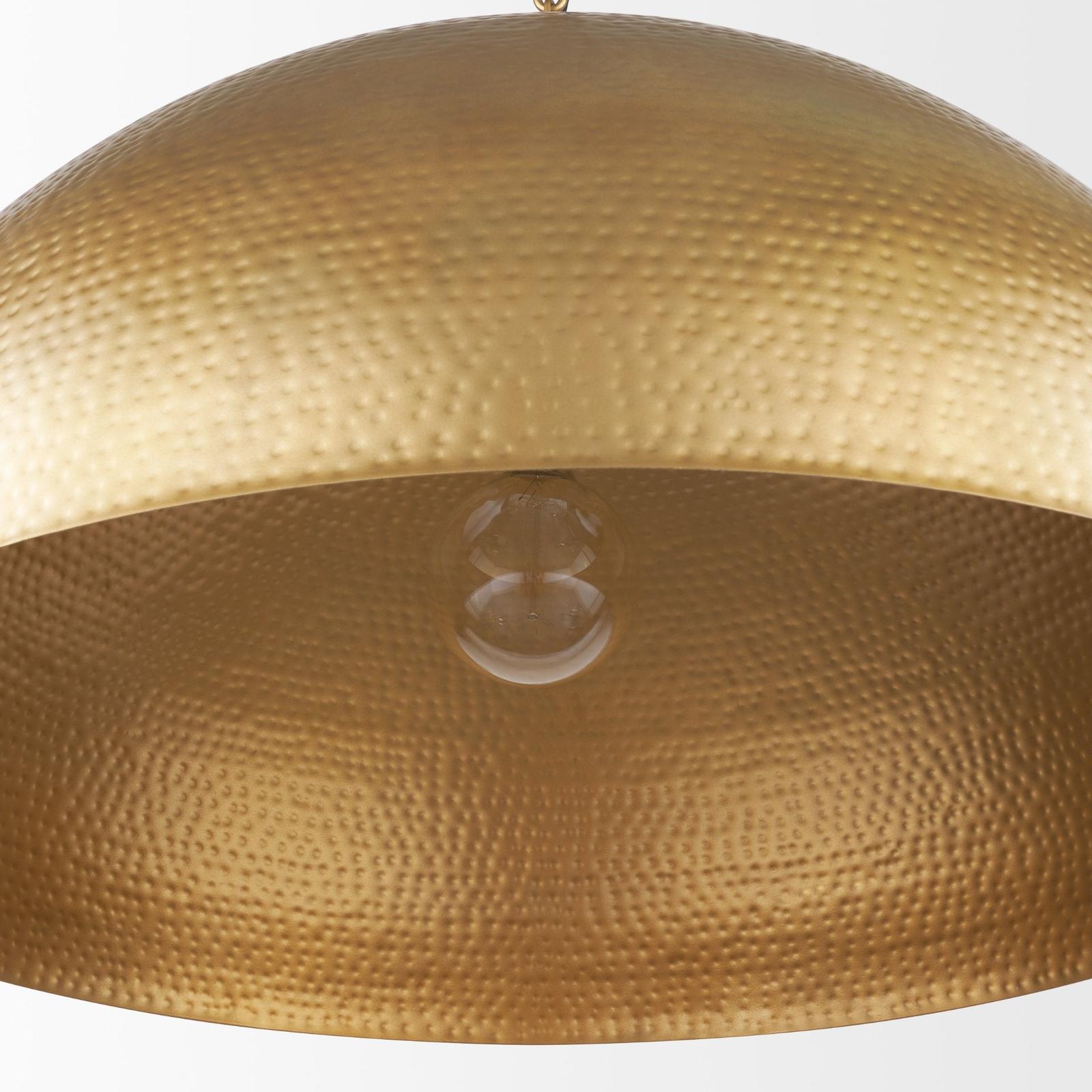 Mercana Karina Round Hammered Metal Dome Pendant Light