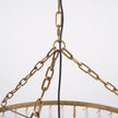 Mercana Rhone Gold Metal and Wood Beaded Chandelier Clearance