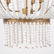 Mercana Rhone Gold Metal and Wood Beaded Chandelier Clearance