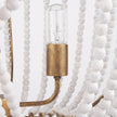 Mercana Rhone Gold Metal and Wood Beaded Chandelier Clearance
