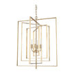 Mercana Colleen Antiqued Gold Metal 4-Light Chandelier