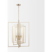 Mercana Colleen Antiqued Gold Metal 4-Light Chandelier