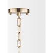Mercana Colleen Antiqued Gold Metal 4-Light Chandelier