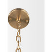Mercana Colleen Antiqued Gold Metal 4-Light Chandelier